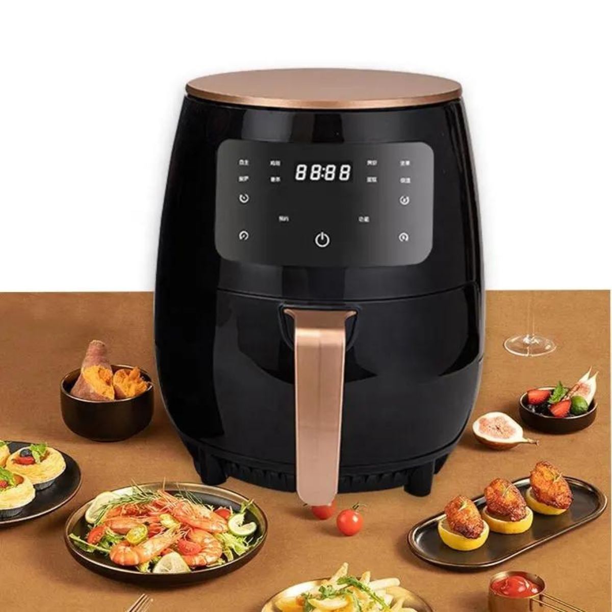 Forrólevegős Fritőz kapacitás 4,5 L