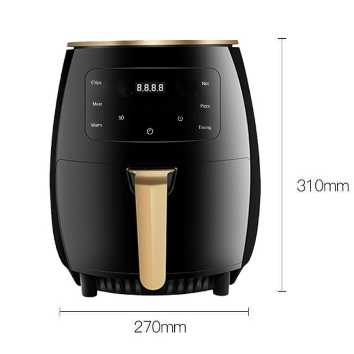 Forrólevegős Fritőz kapacitás 4,5 L