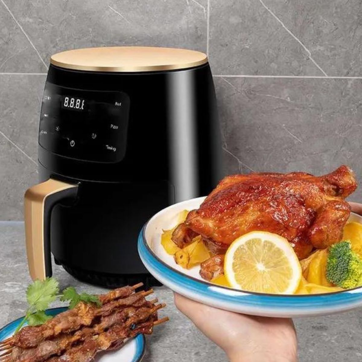 Forrólevegős Fritőz kapacitás 4,5 L