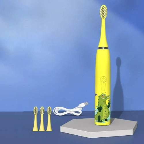 Elektromos fogkefe gyermekeknek beépített időzítővel és 4 kiegészítő fejjel