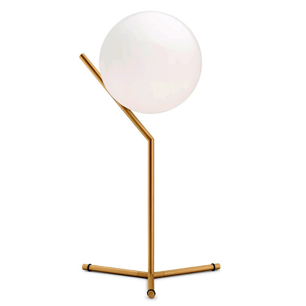 Alaris dizájner asztali lámpa, üveg, fém