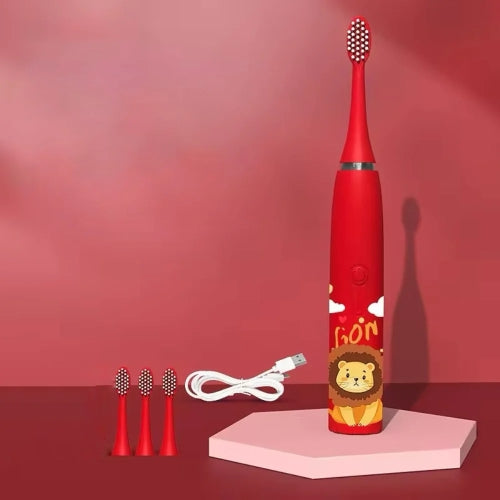 Elektromos fogkefe gyermekeknek beépített időzítővel és 4 kiegészítő fejjel