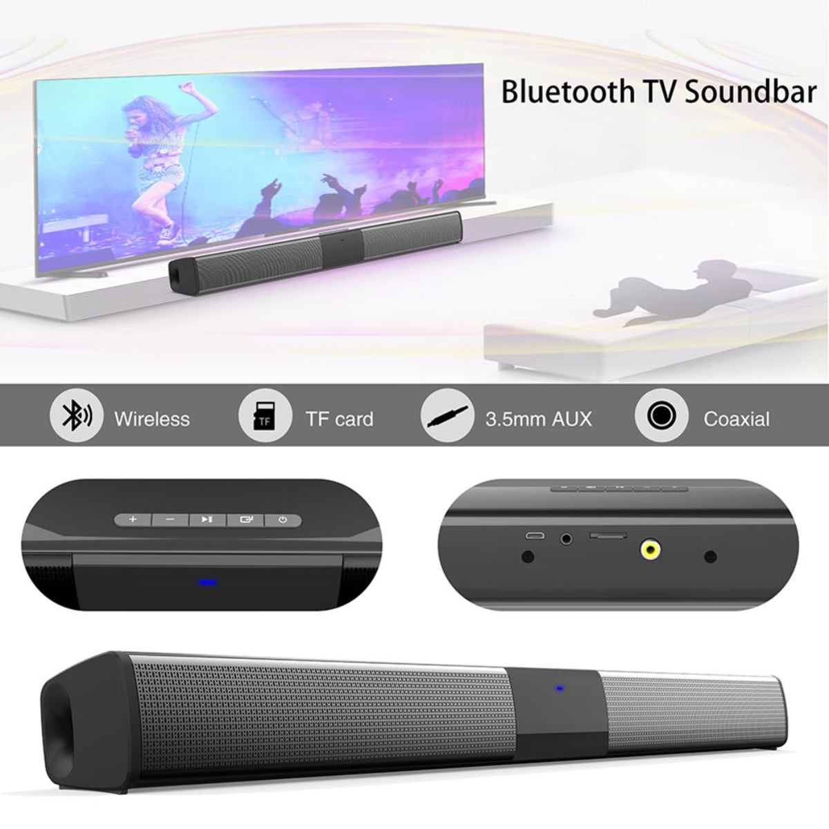 SonicLine 4.0 Bluetooth soundbar - 55 cm, 4 hangszóró, térhatású hangzás