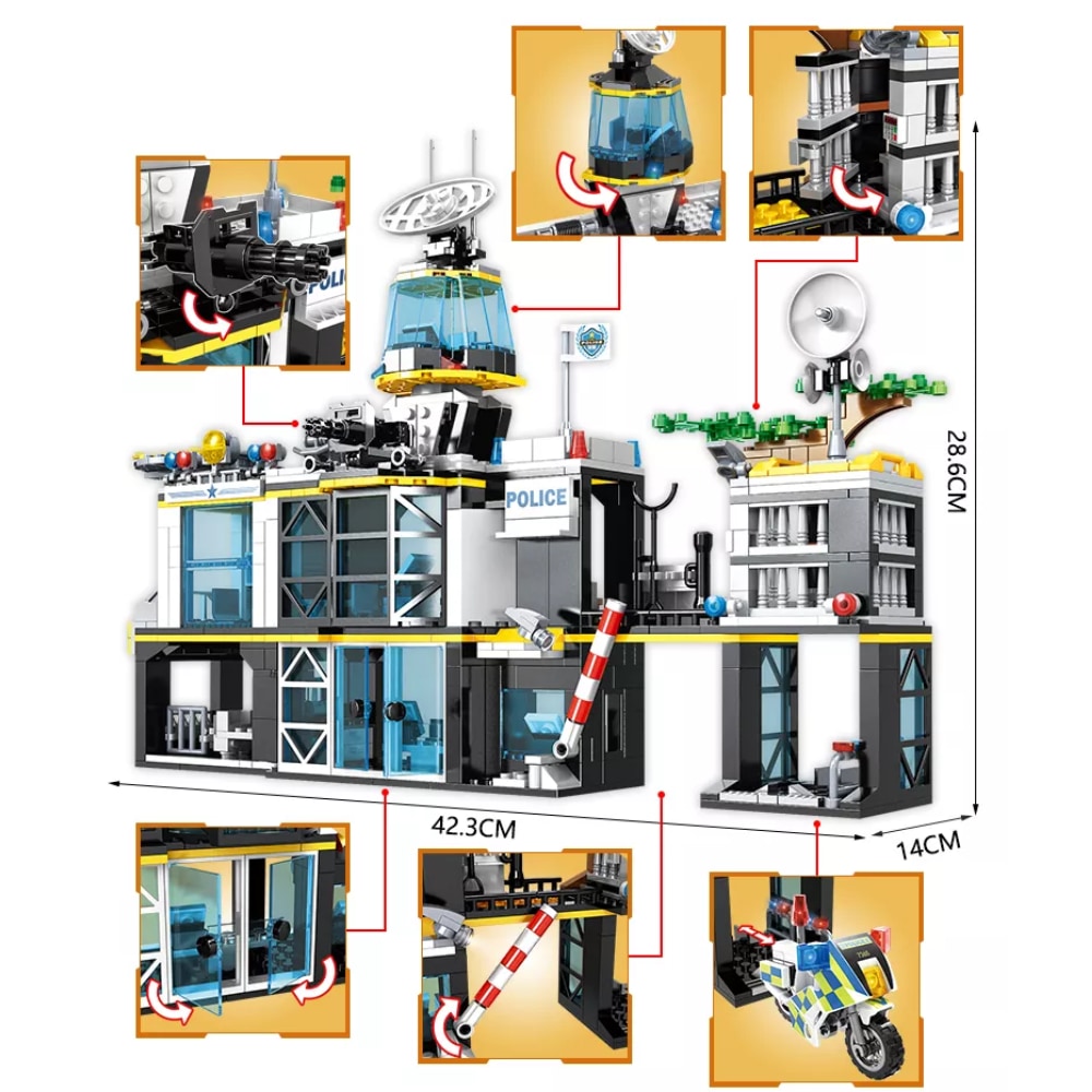 POLICE Team tégla készlet 1261 darab