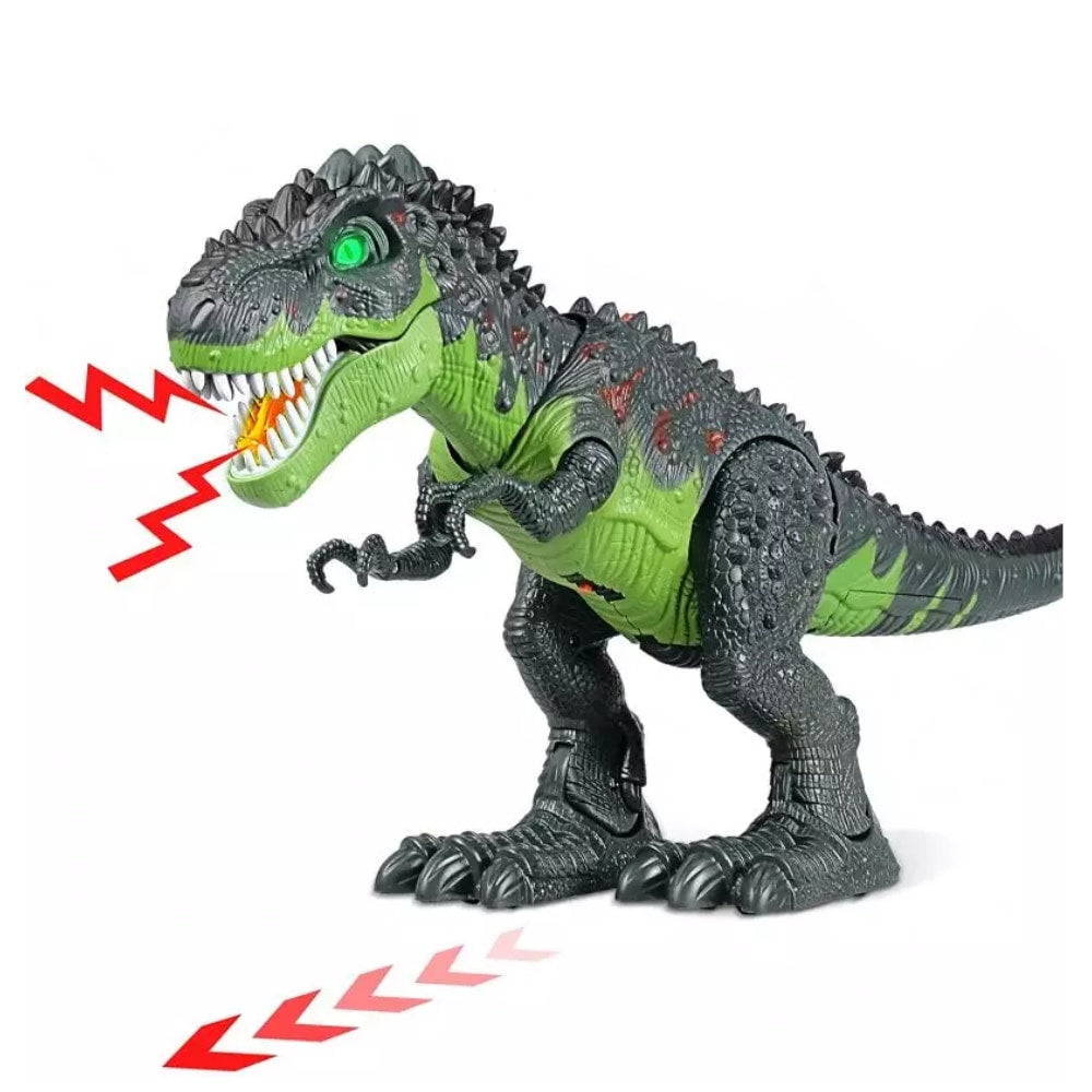 Egy tűzokádó dinoszaurusz robot