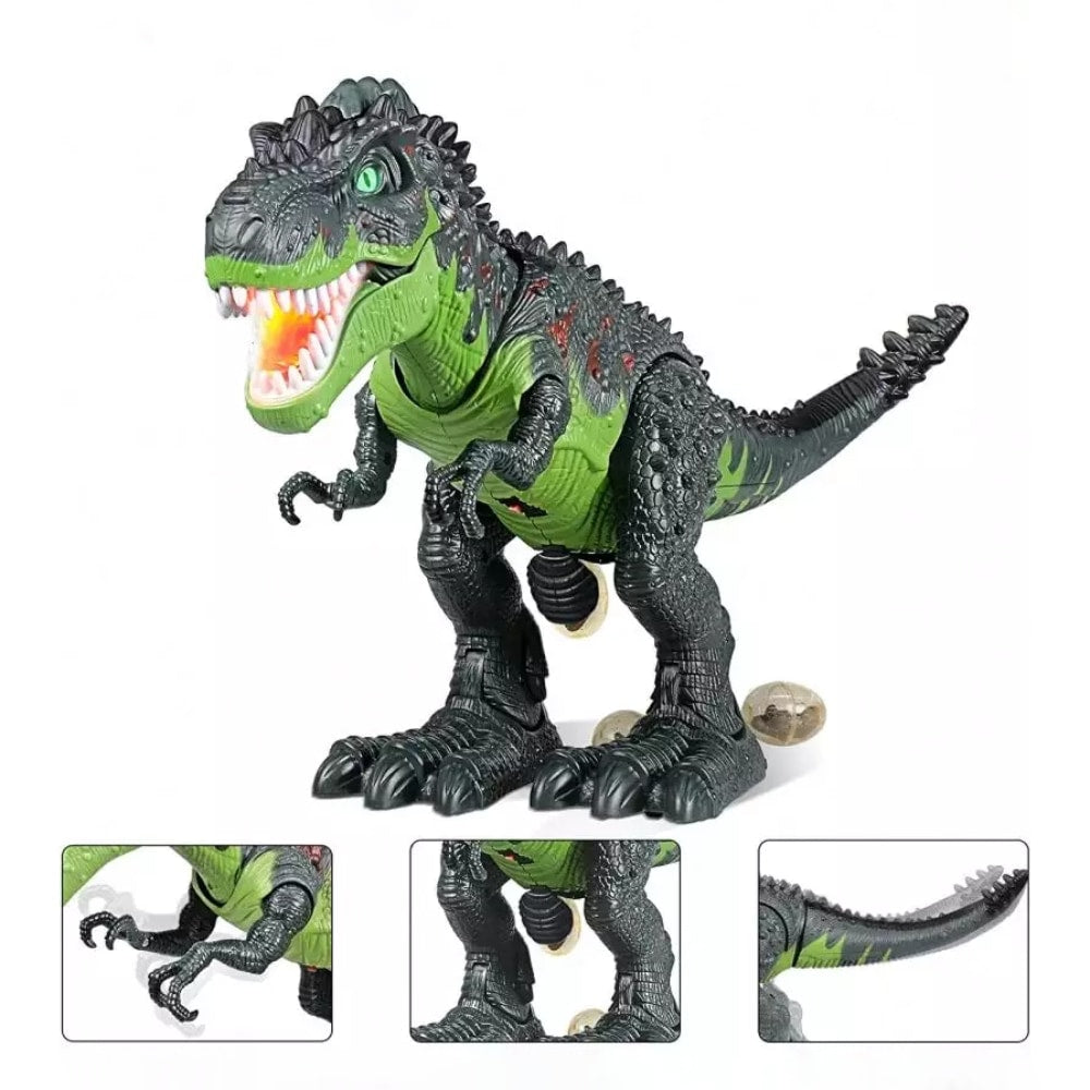 Egy tűzokádó dinoszaurusz robot