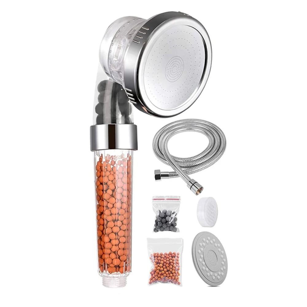 Zuhanyfej, magas nyomás 3 üzemmóddal és szennyeződésszűrővel