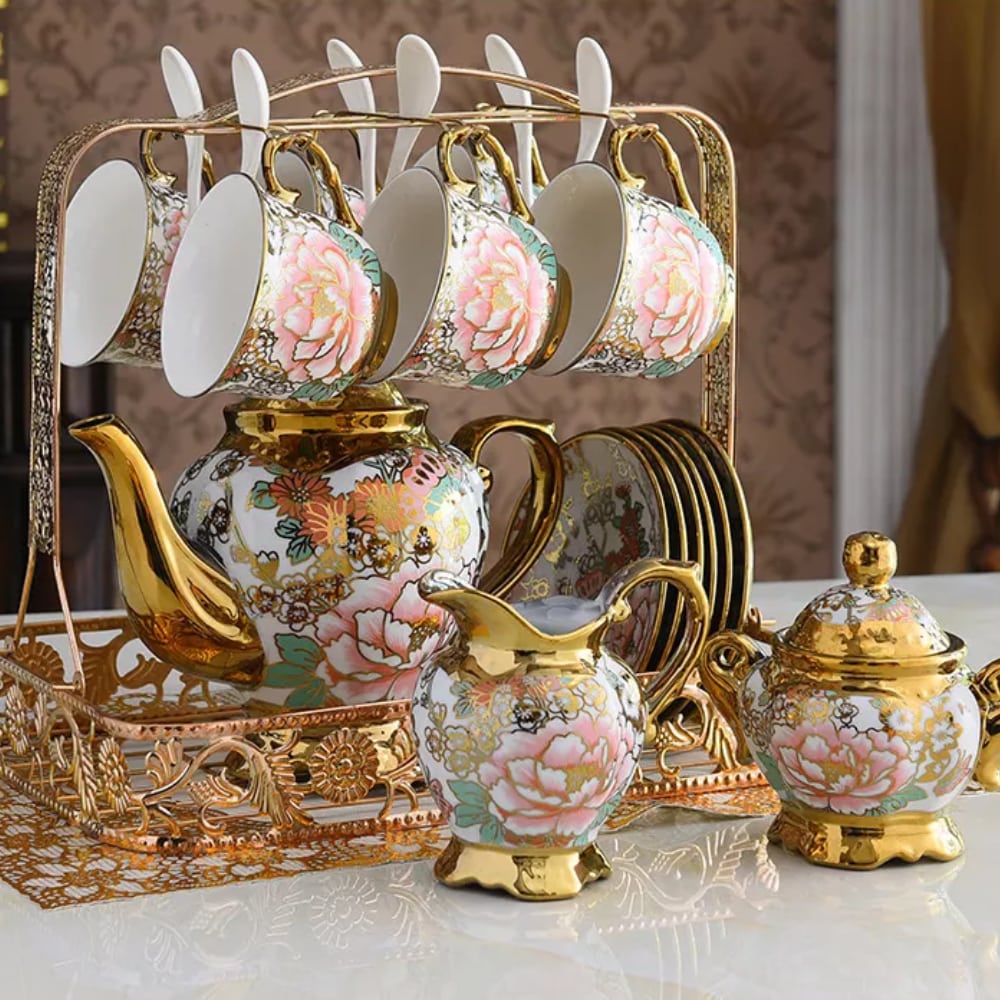 Café 6 db porcelán kávéscsésze és csészealj "MONDENO"