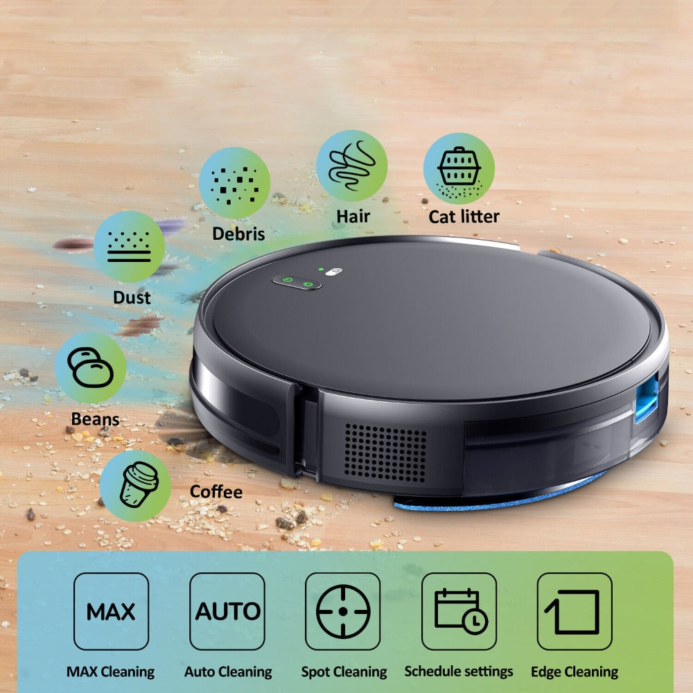 Robotporszívó és padlótisztító töltőállvánnyal