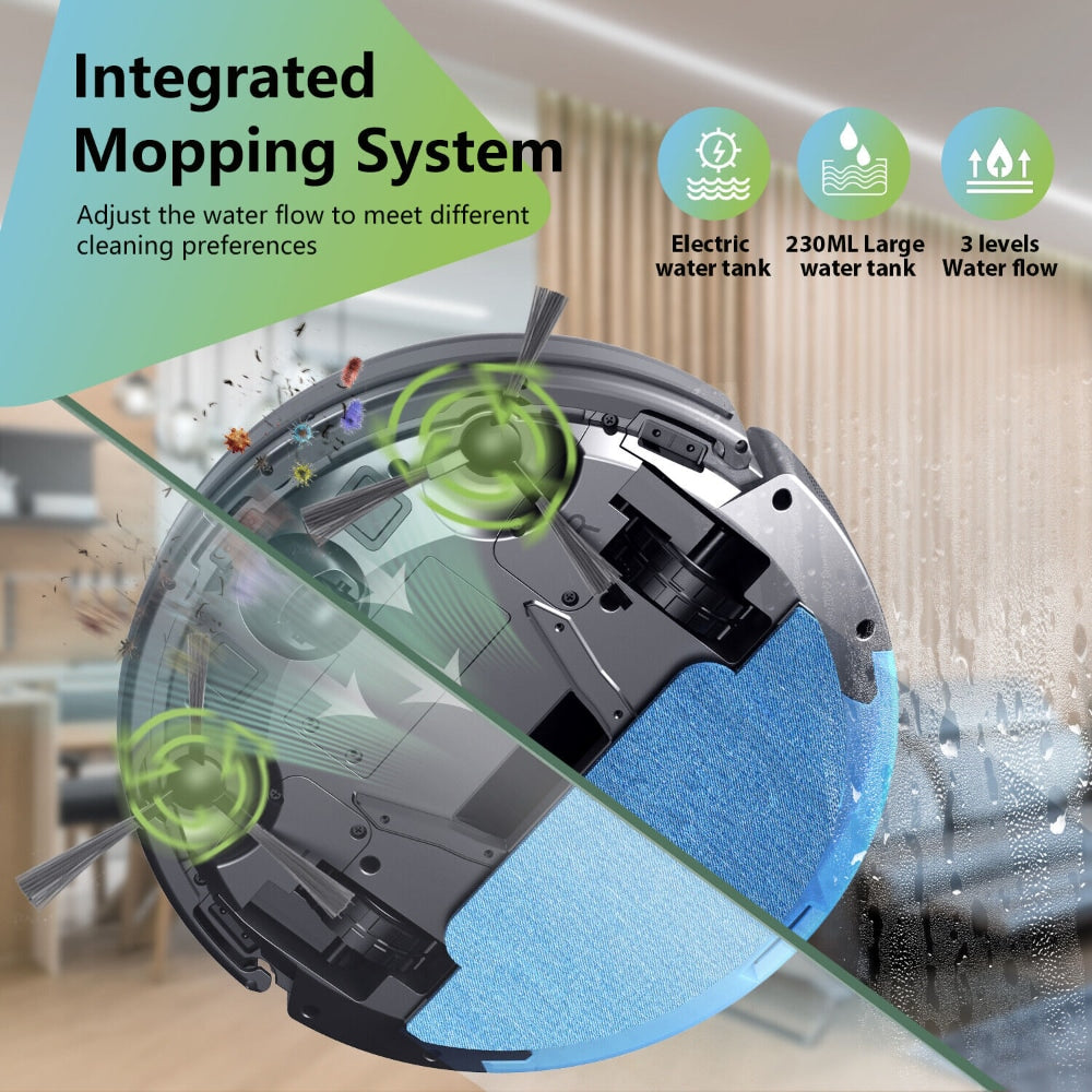 Robotporszívó és padlótisztító töltőállvánnyal