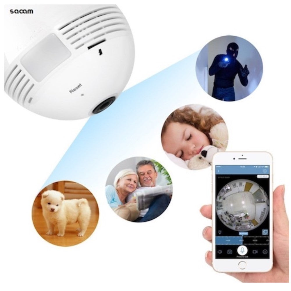 Izzószerű vezeték nélküli IP megfigyelő kamera
