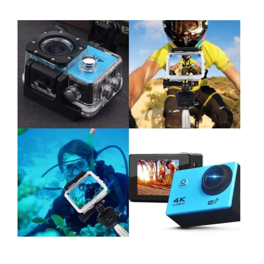 4K Ultra HD Akció Kamera, Vízálló, WiFi