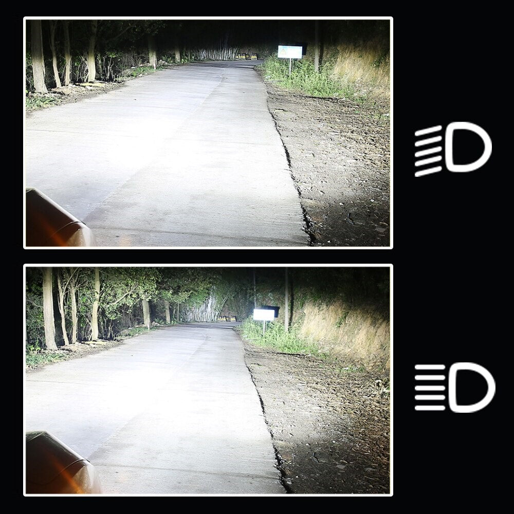 Autó LED fényszóró ventilátorral, avio alumíniummal