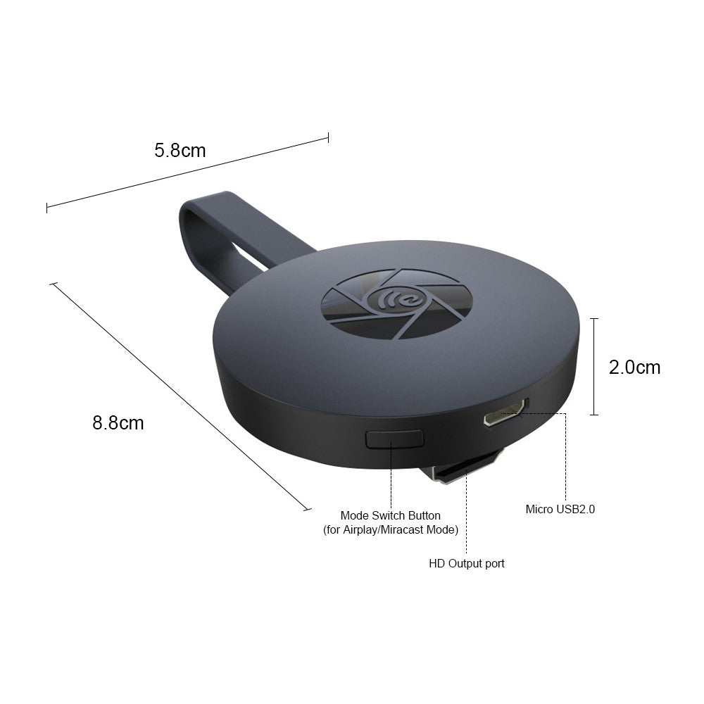 MiraCast Wireless HDMI TV Médialejátszó
