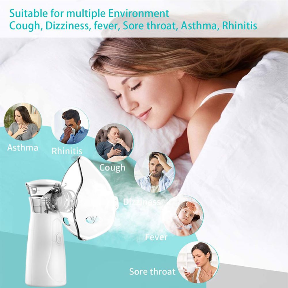 Csendes, elemes inhalátor csecsemők, gyermekek és felnőttek számára