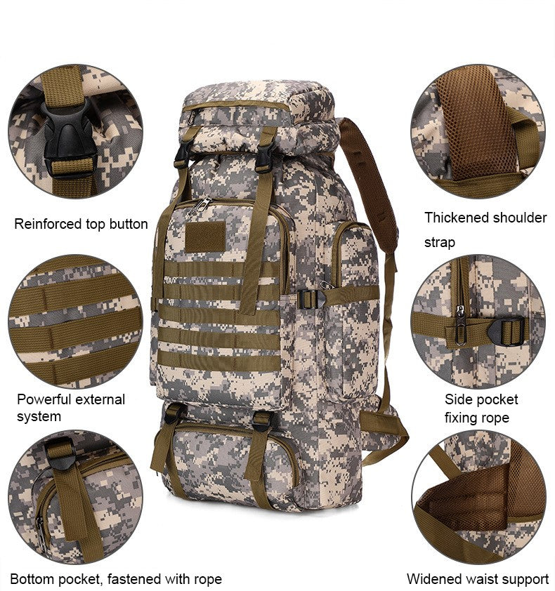 Taktikai hátizsák 80L túrázáshoz