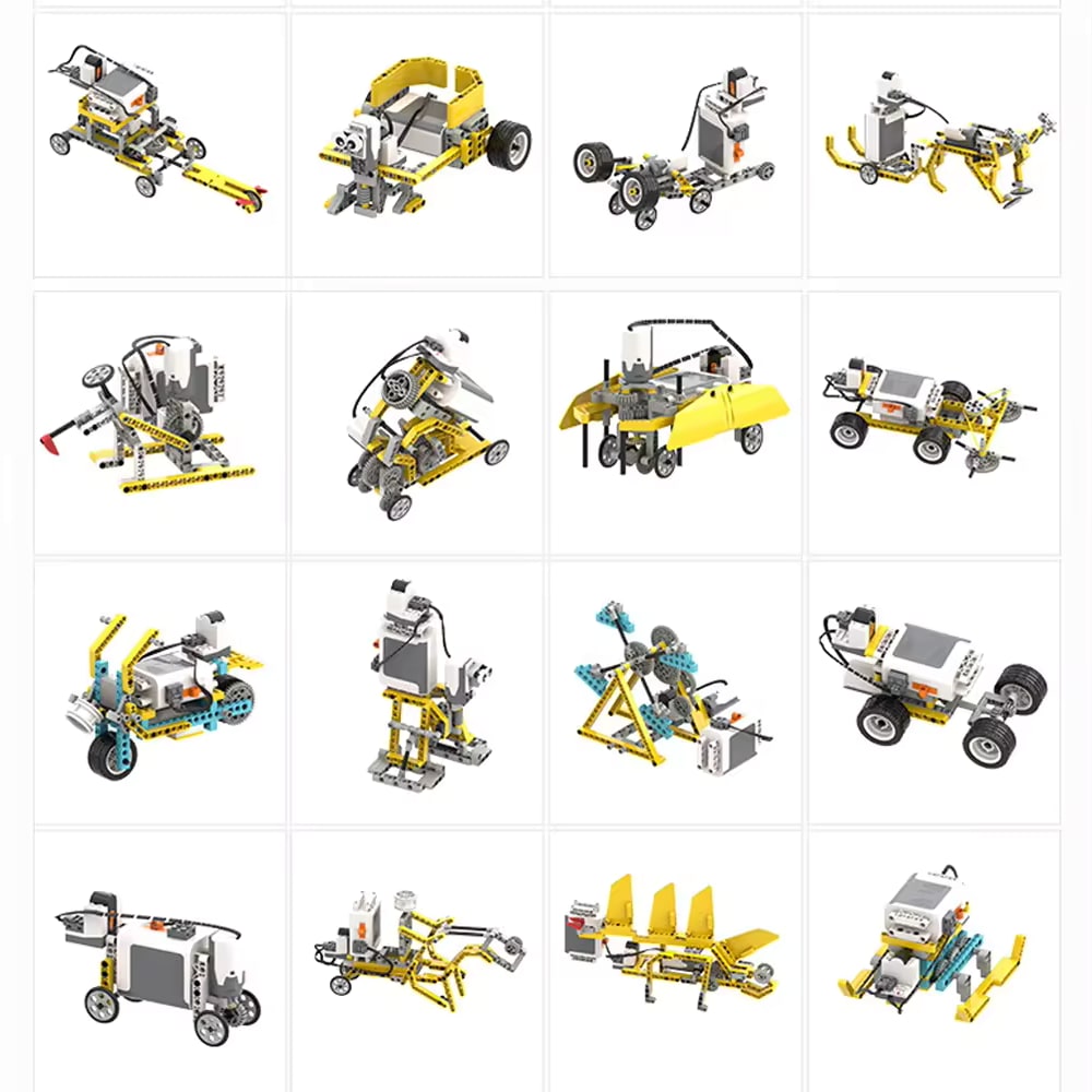 Robotikai Készlet Jövőbeli Mérnököknek 50 az 1-ben – Intelligens, 606 darabból álló DIY építőkocka készlet távirányítóval