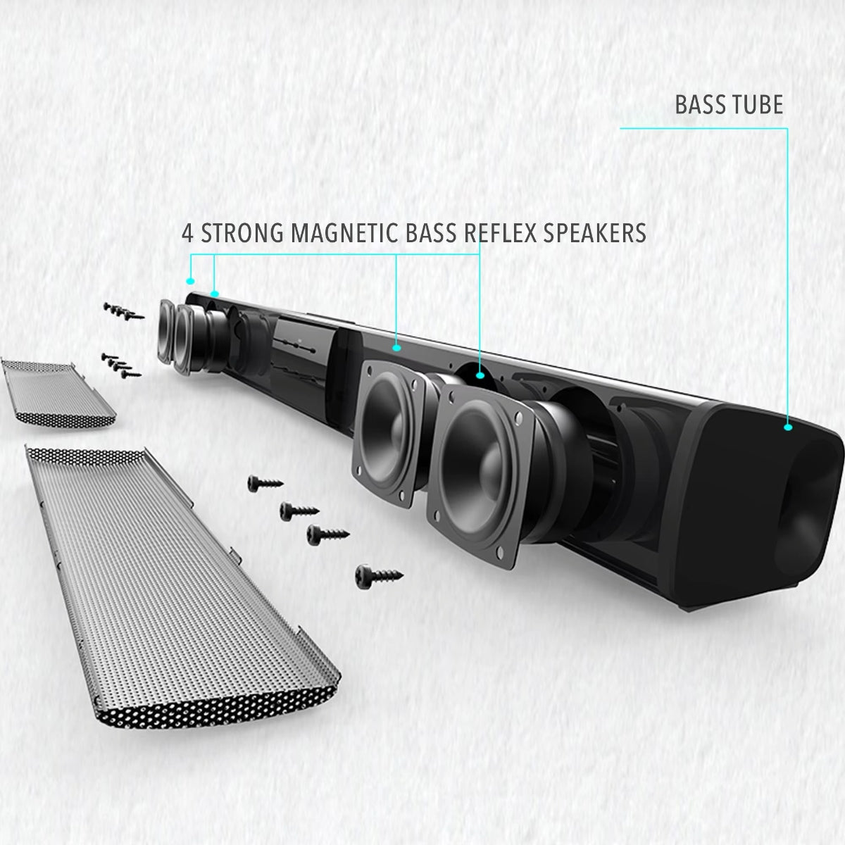 SonicLine 4.0 Bluetooth soundbar - 55 cm, 4 hangszóró, térhatású hangzás