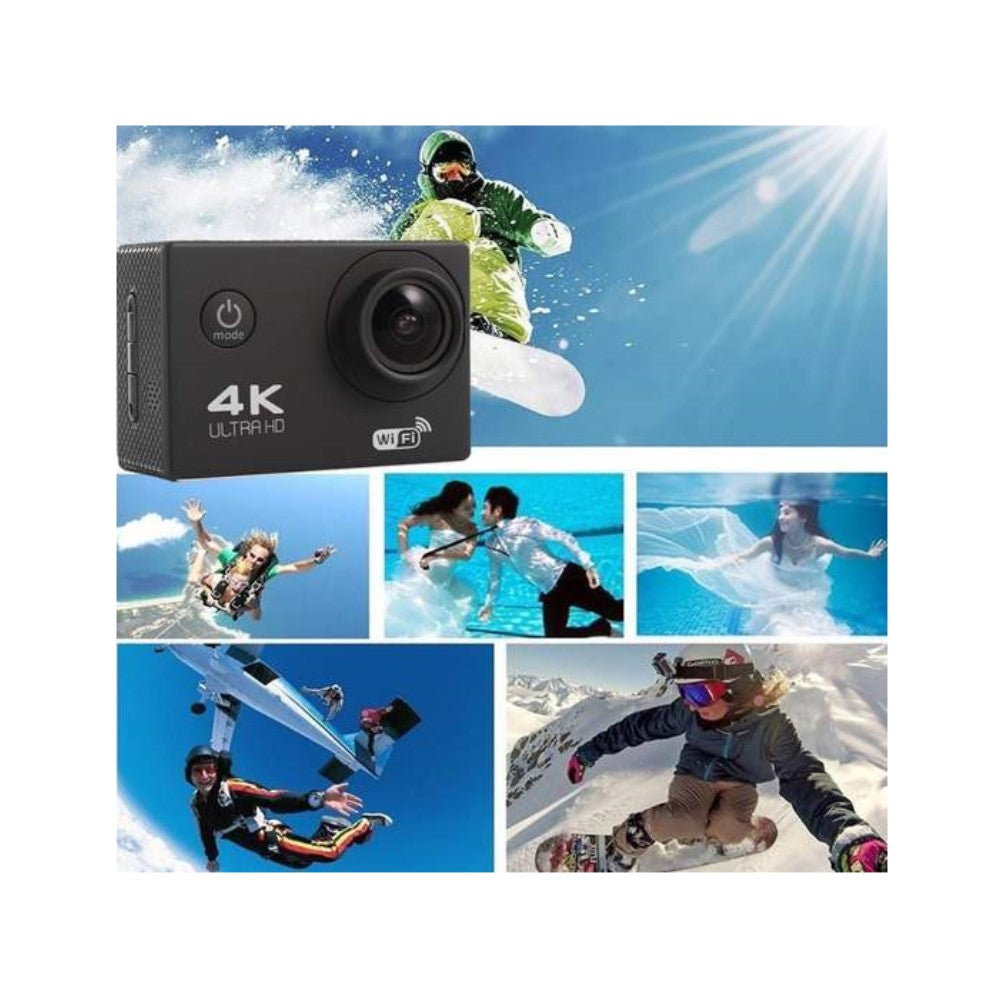 4K Ultra HD Akció Kamera, Vízálló, WiFi