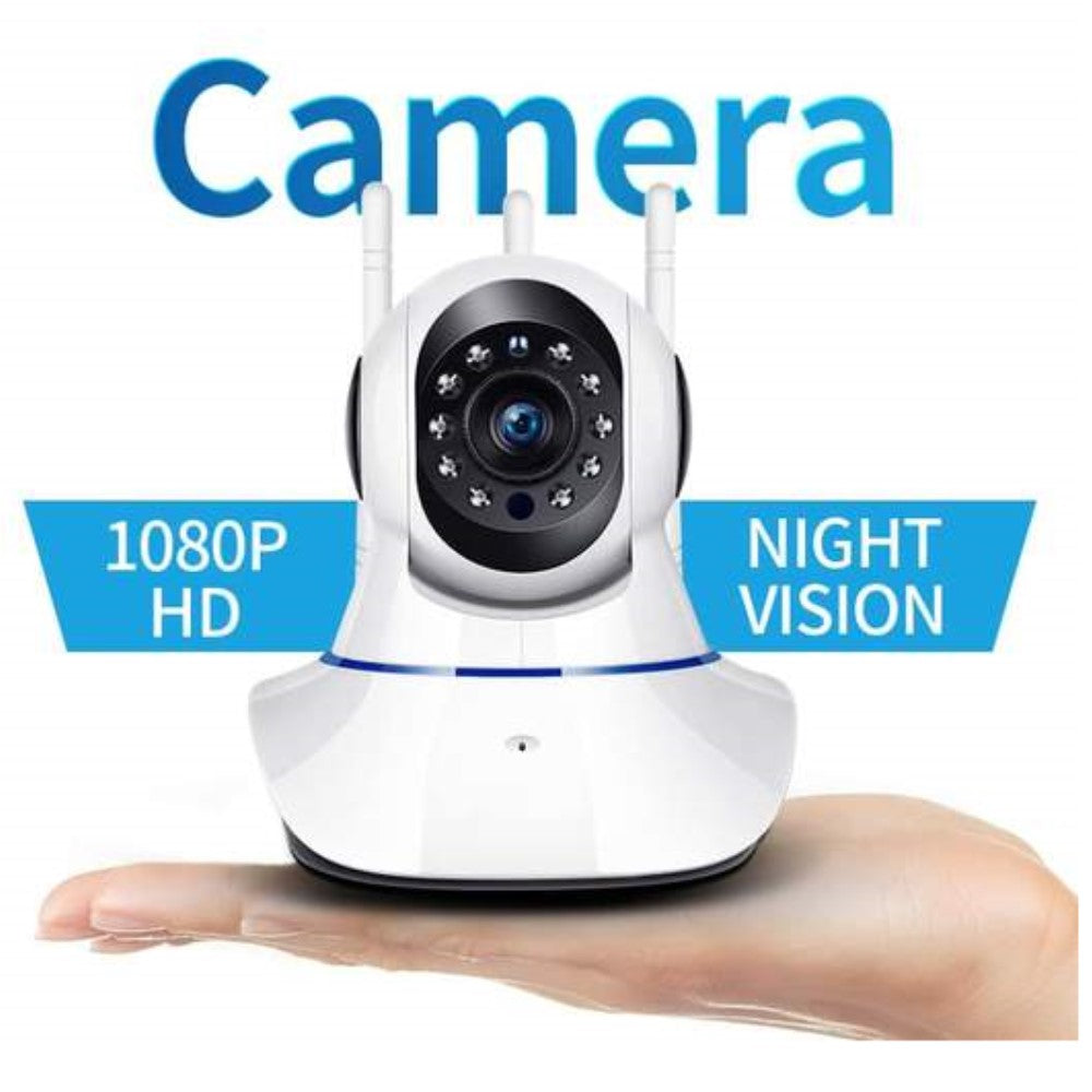 Vezeték nélküli 360°-os forgó kamera hang- és éjszakai felvétellel