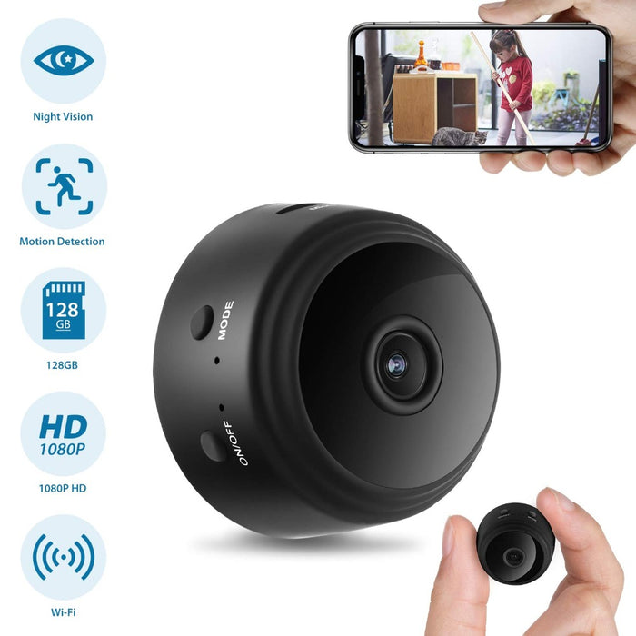 Mini térfigyelő kamera, WiFi, élő megfigyelés, nappali és éjszakai rögzítés